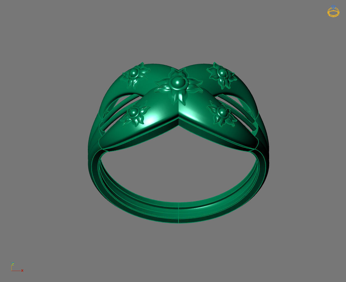 Women Plain Ring Ready STL 3DM Models Womens Rings 3D models 3D print model_4