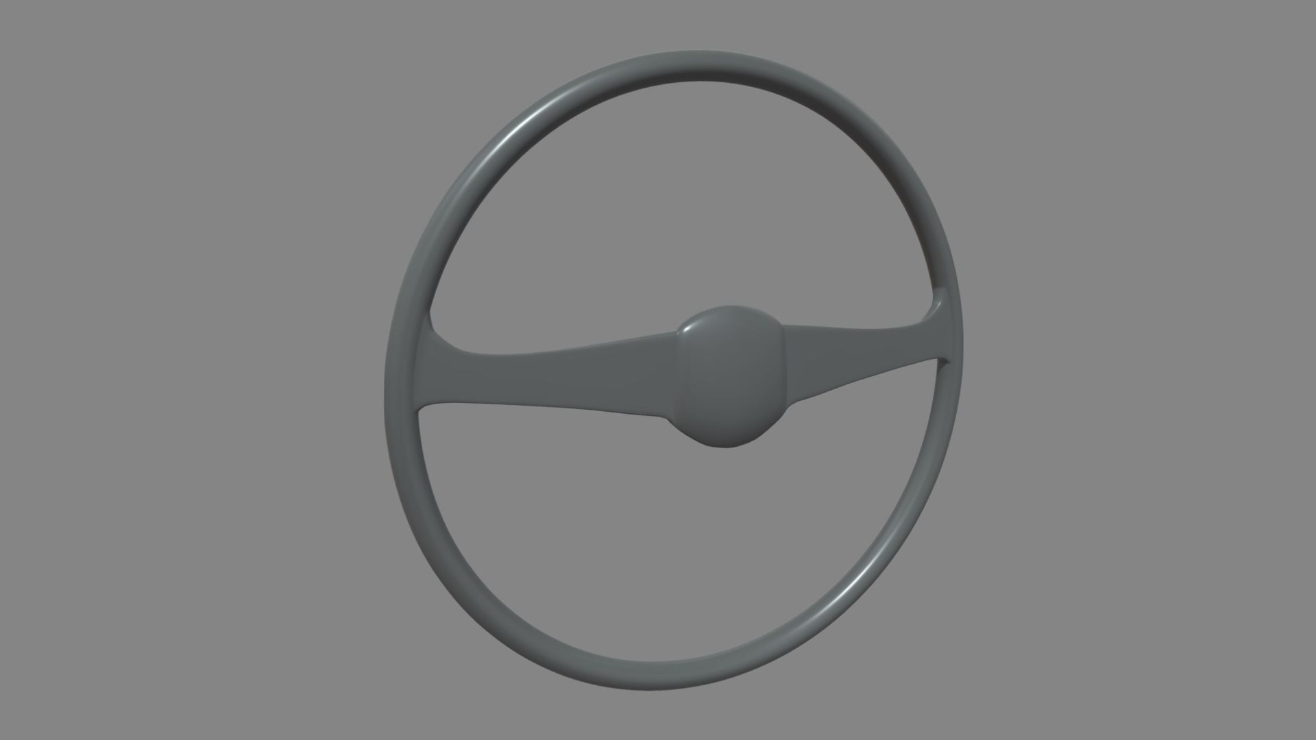 Steering Wheel Car 05 Low-poly 3D model_1