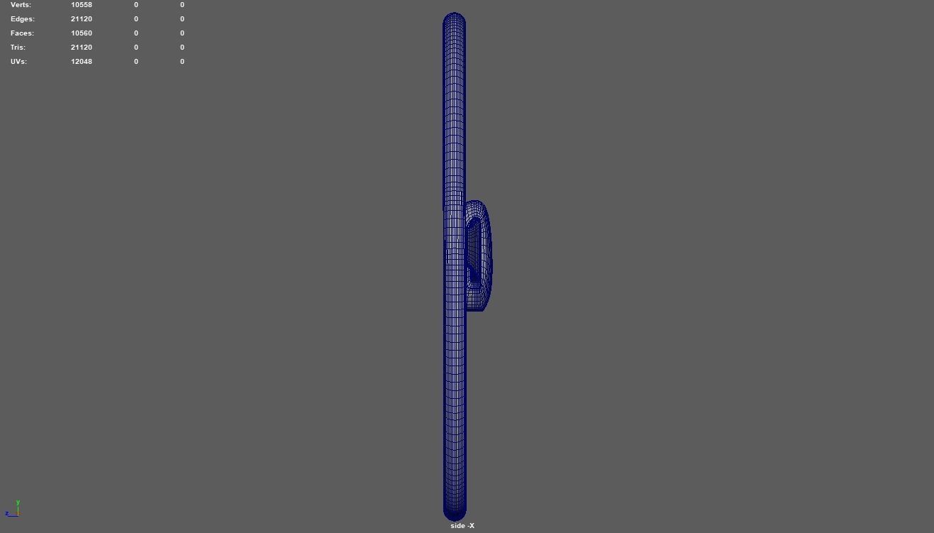 Steering Wheel Car 05 Low-poly 3D model_9