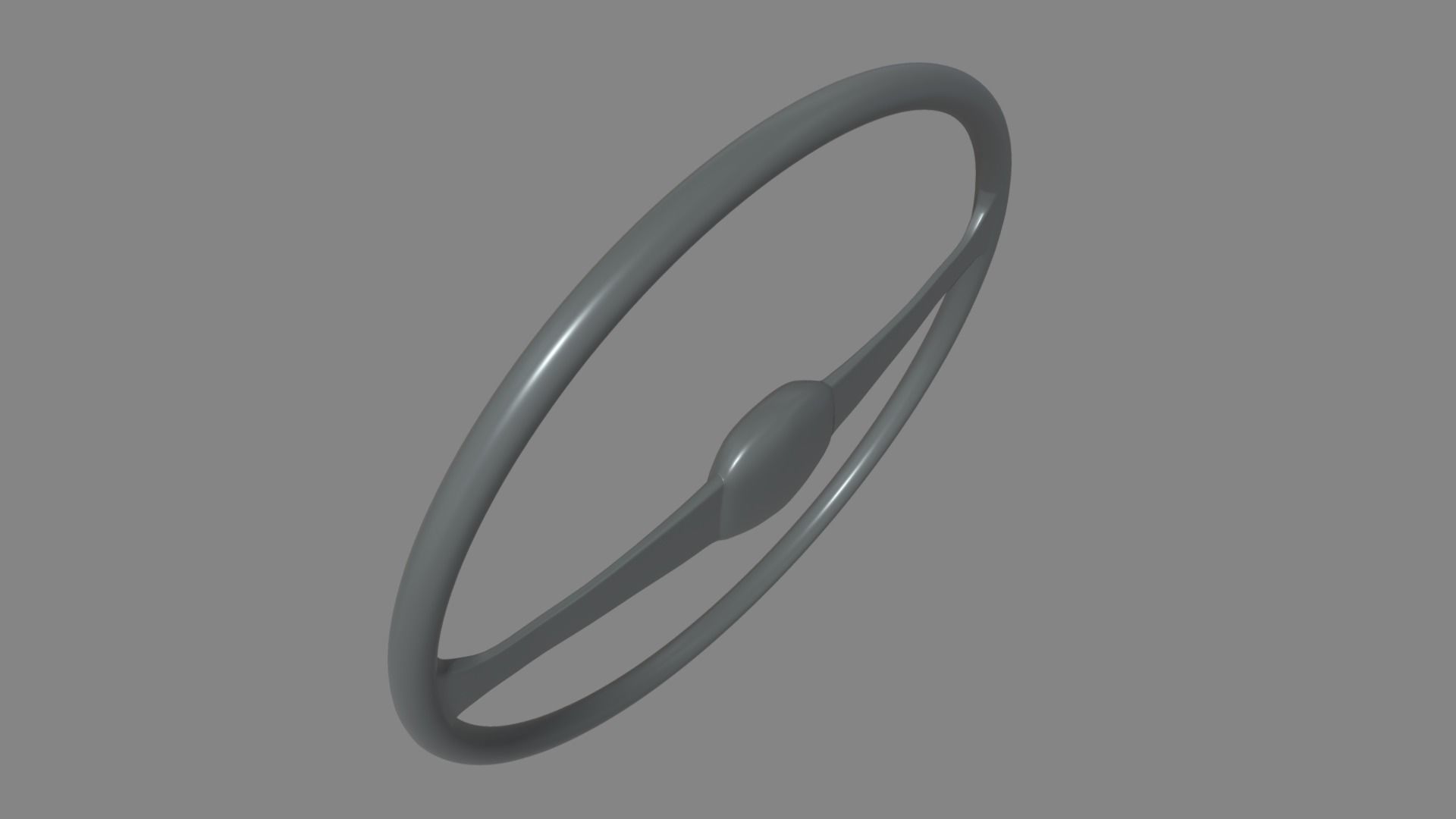 Steering Wheel Car 05 Low-poly 3D model_4