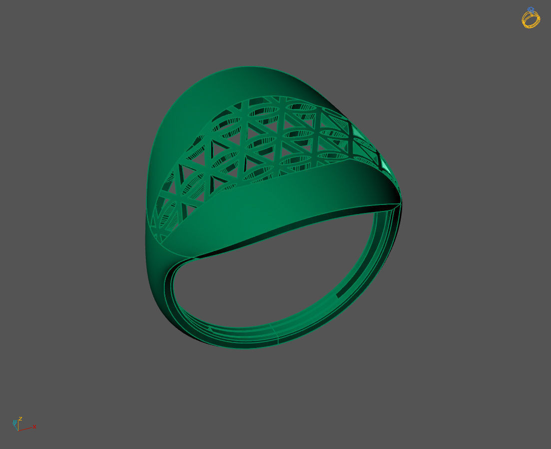 Women Plain Ring Ready STL 3DM Models Womens Rings 3D models 3D print model_2