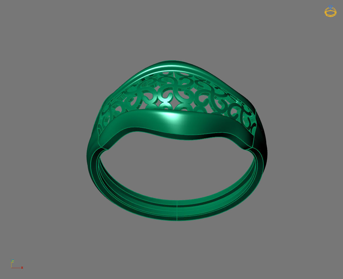 Women Plain Ring Ready STL 3DM Models Womens Rings 3D models 3D print model_4