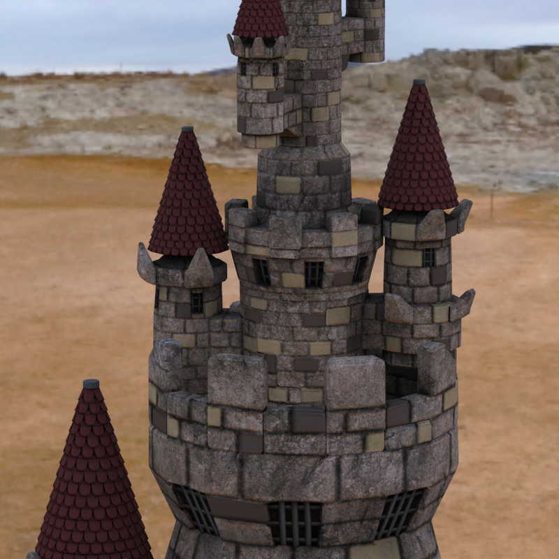 Citadel castle 3D model_6