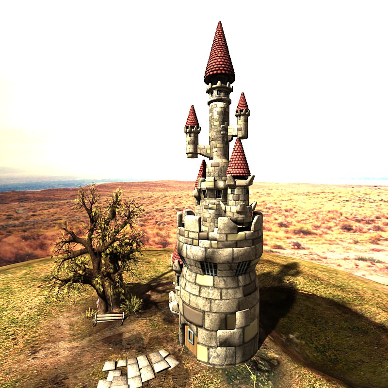 Citadel castle 3D model_3