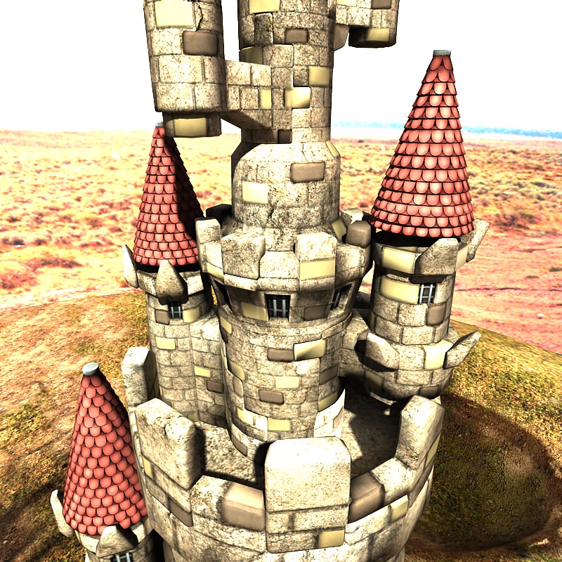 Citadel castle 3D model_2