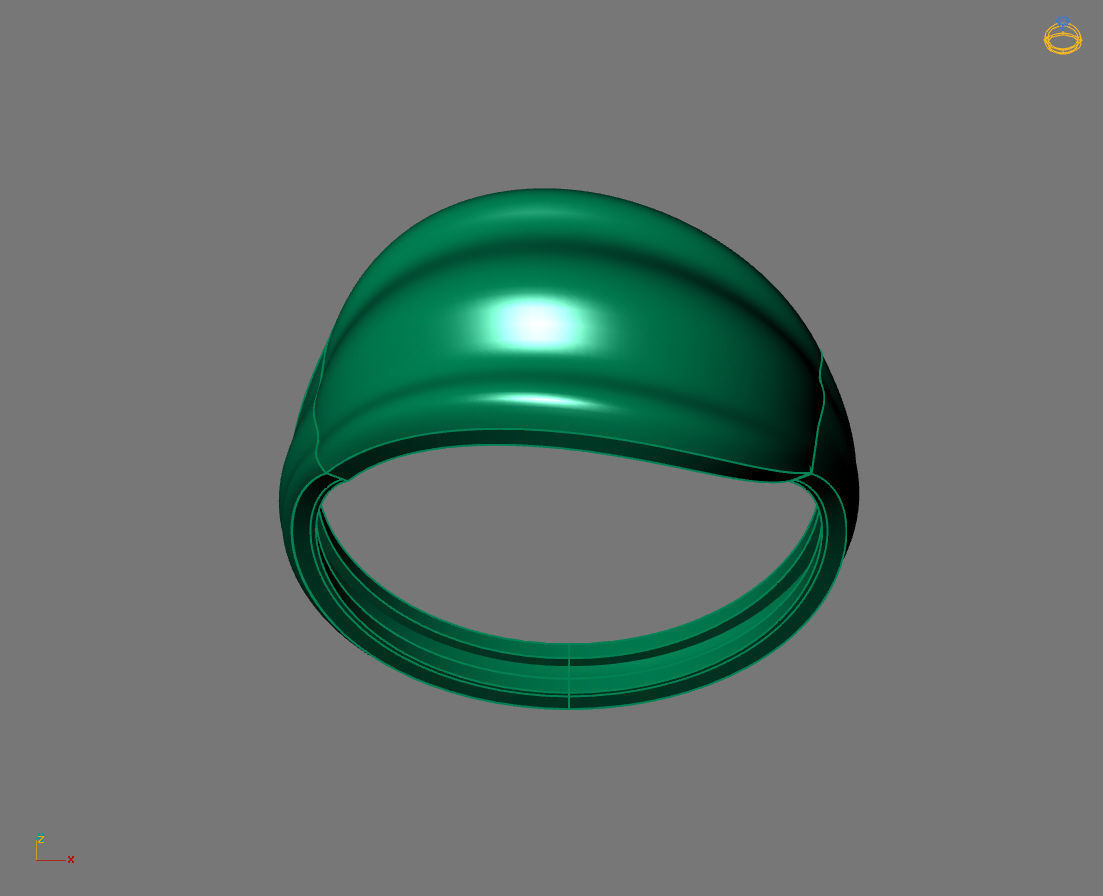 Women Plain Ring Ready STL 3DM Models Womens Rings 3D models 3D print model_4