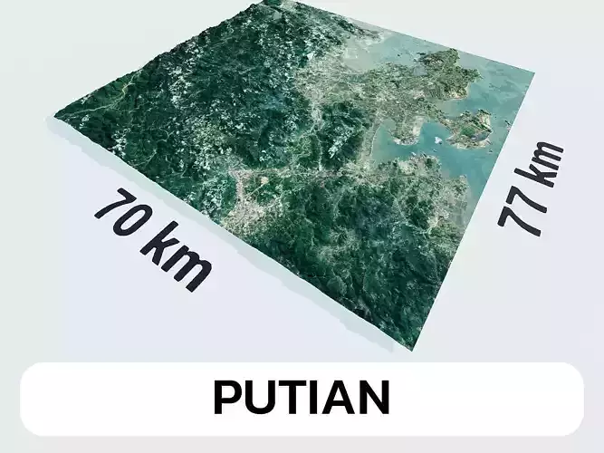 Putian China City Landscape 3D Model