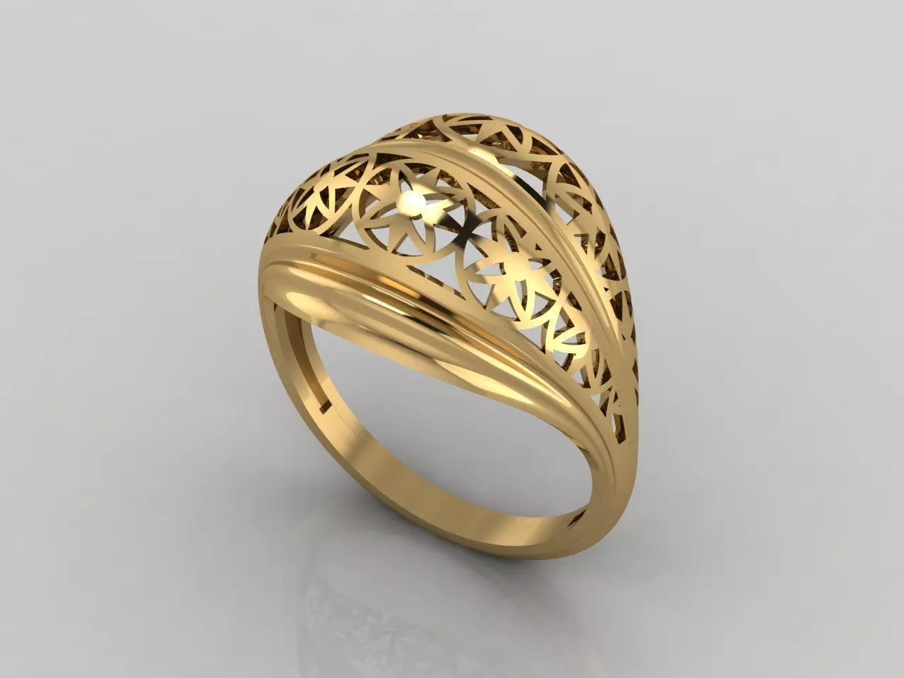 Women Plain Ring Ready STL 3DM Models Womens Rings 3D models 3D print model_0