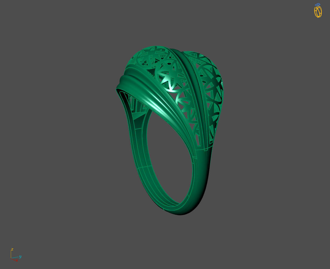 Women Plain Ring Ready STL 3DM Models Womens Rings 3D models 3D print model_3