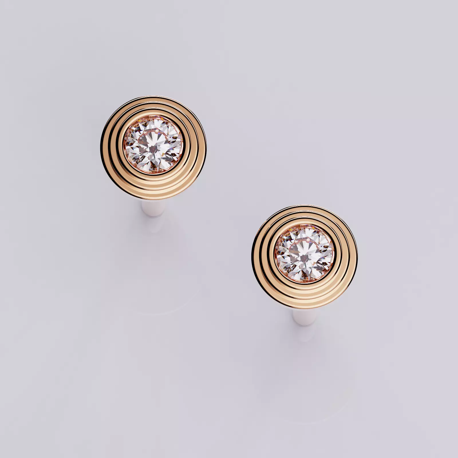 D Amour earrings XS Style 3D print model