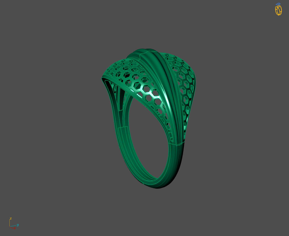 Women Plain Ring Ready STL 3DM Models Womens Rings 3D models 3D print model_3
