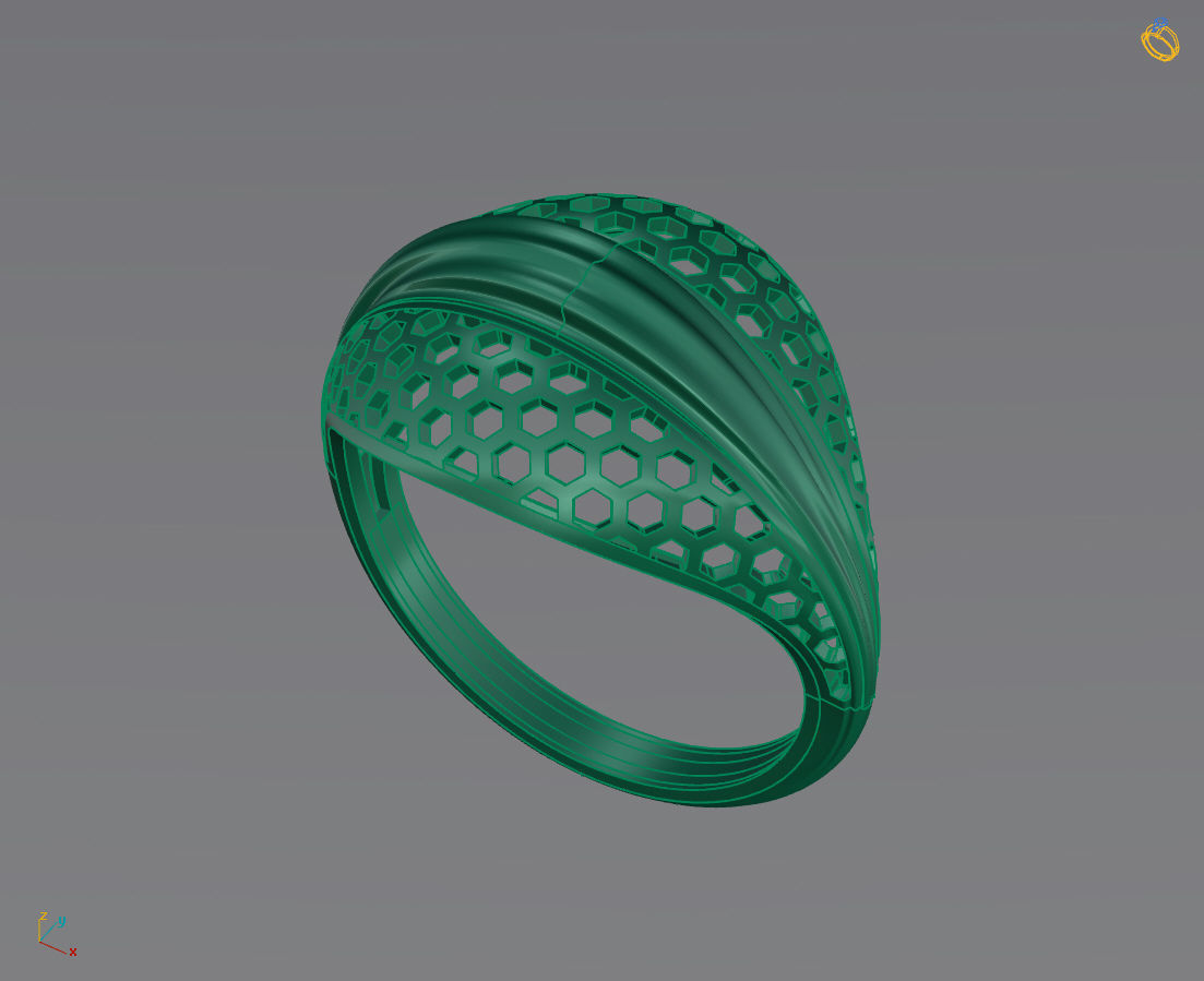 Women Plain Ring Ready STL 3DM Models Womens Rings 3D models 3D print model_1