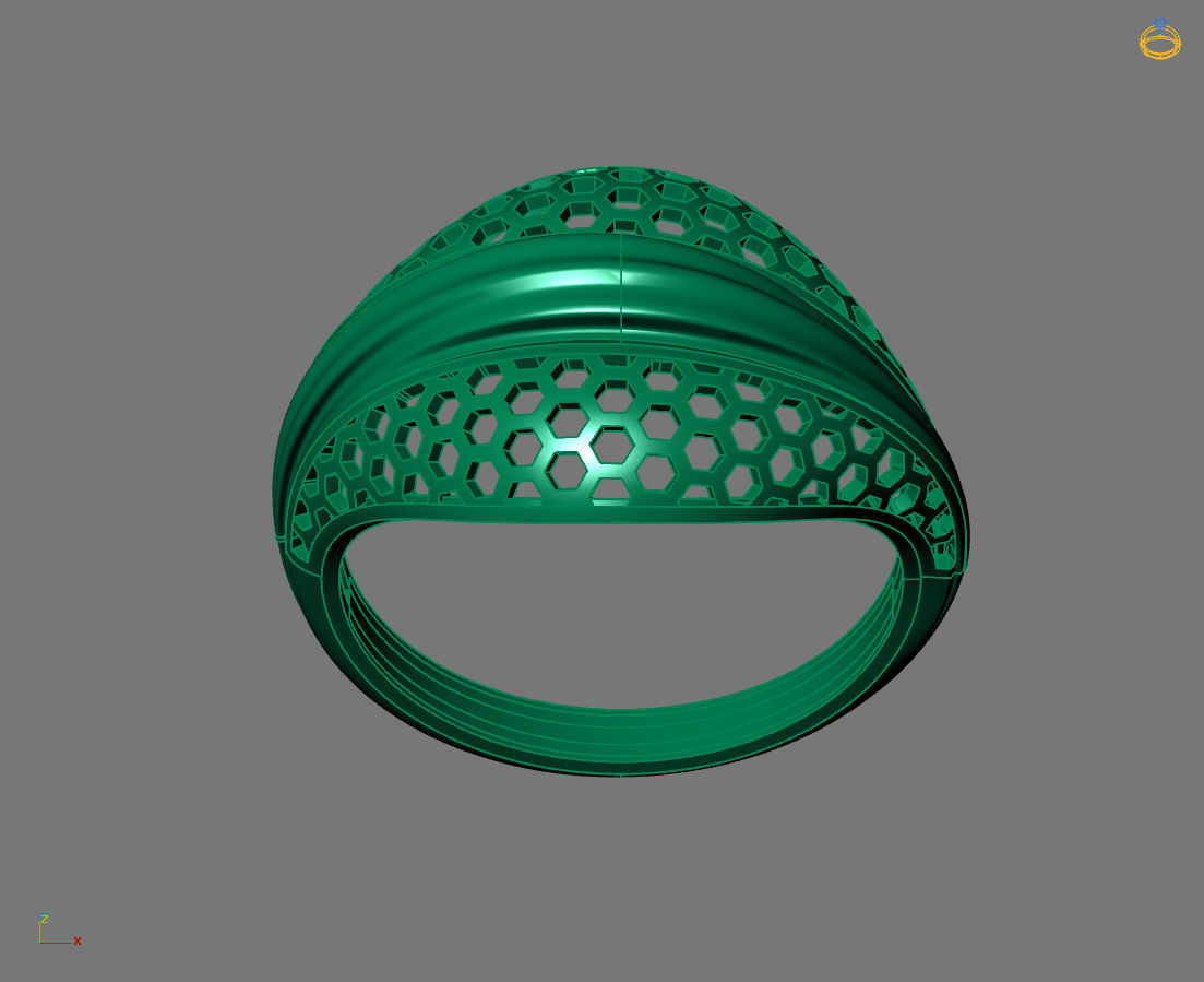 Women Plain Ring Ready STL 3DM Models Womens Rings 3D models 3D print model_4