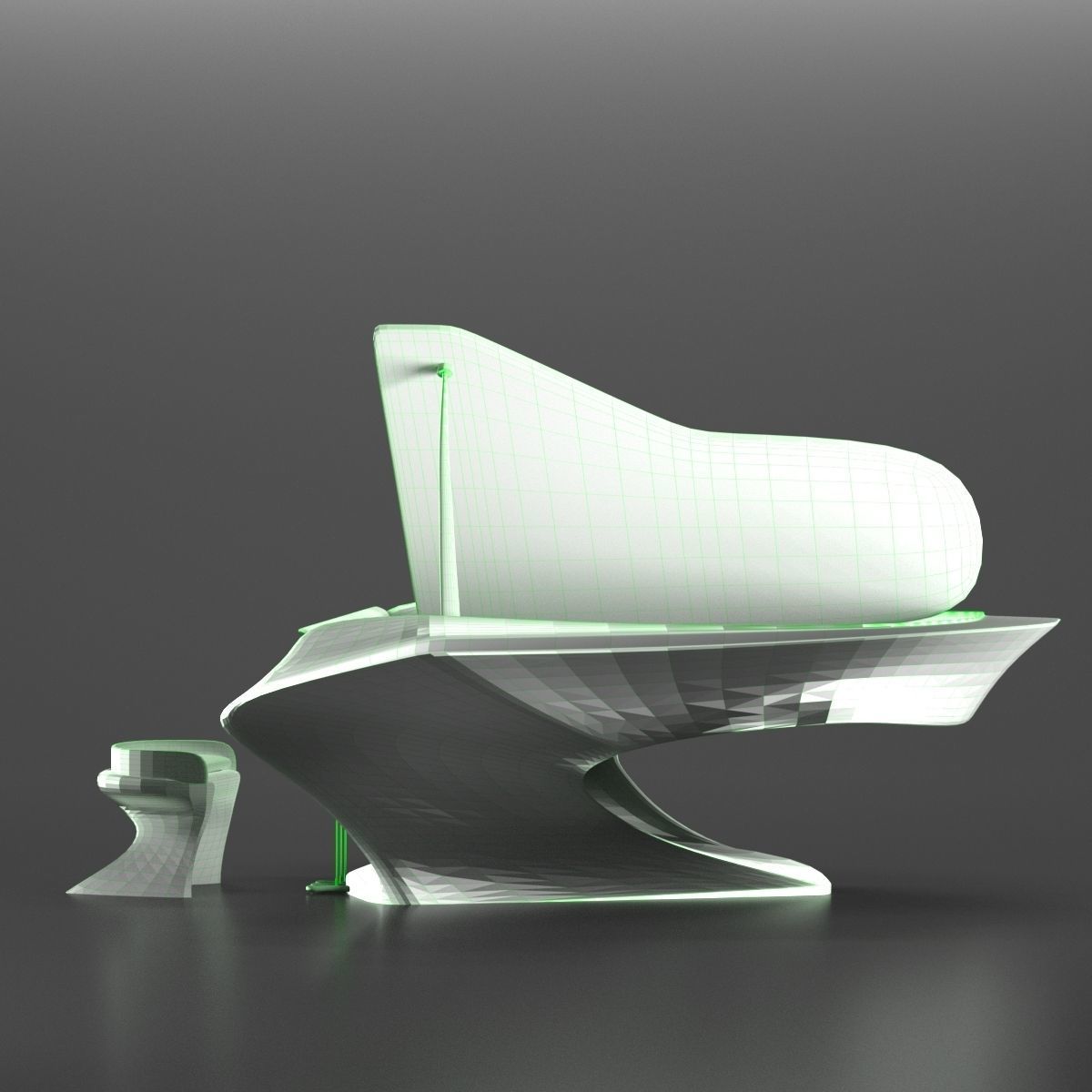 Piano 3D model_6