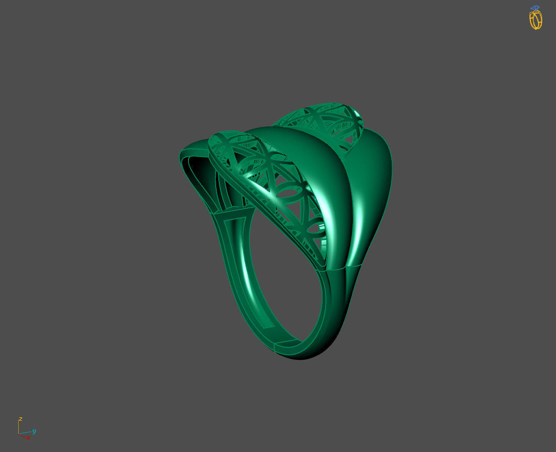 Women Plain Ring Ready STL 3DM Models Womens Rings 3D models 3D print model_3