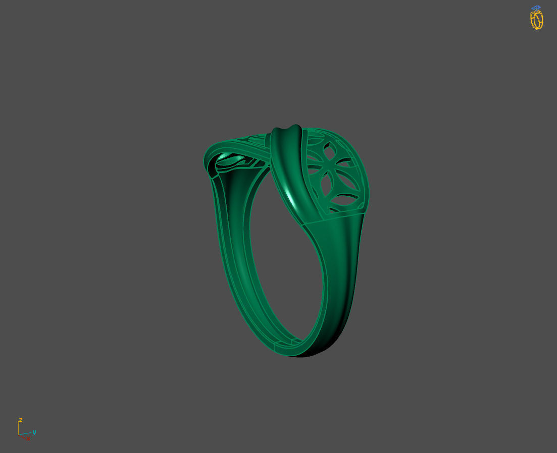 Women Plain Ring Ready STL 3DM Models Womens Rings 3D models 3D print model_3