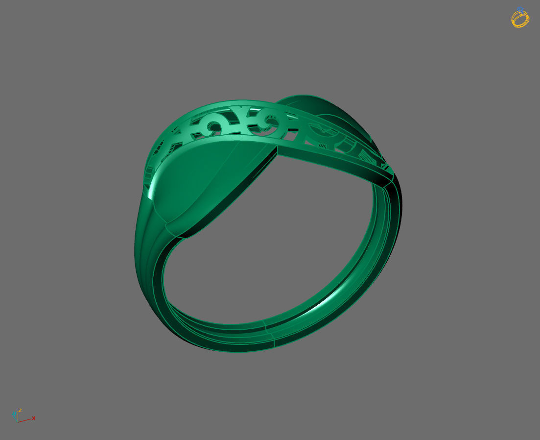 Women Plain Ring Ready STL 3DM Models Womens Rings 3D models 3D print model_2