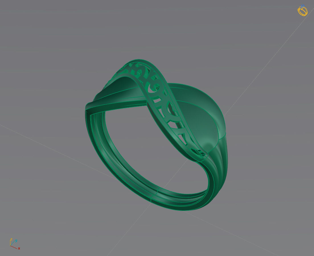 Women Plain Ring Ready STL 3DM Models Womens Rings 3D models 3D print model_1