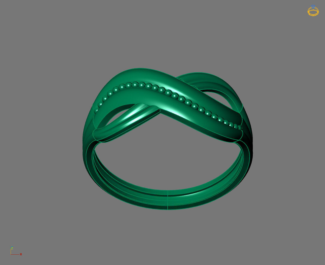 Women Plain Ring Ready STL 3DM Models Womens Rings 3D models 3D print model_4