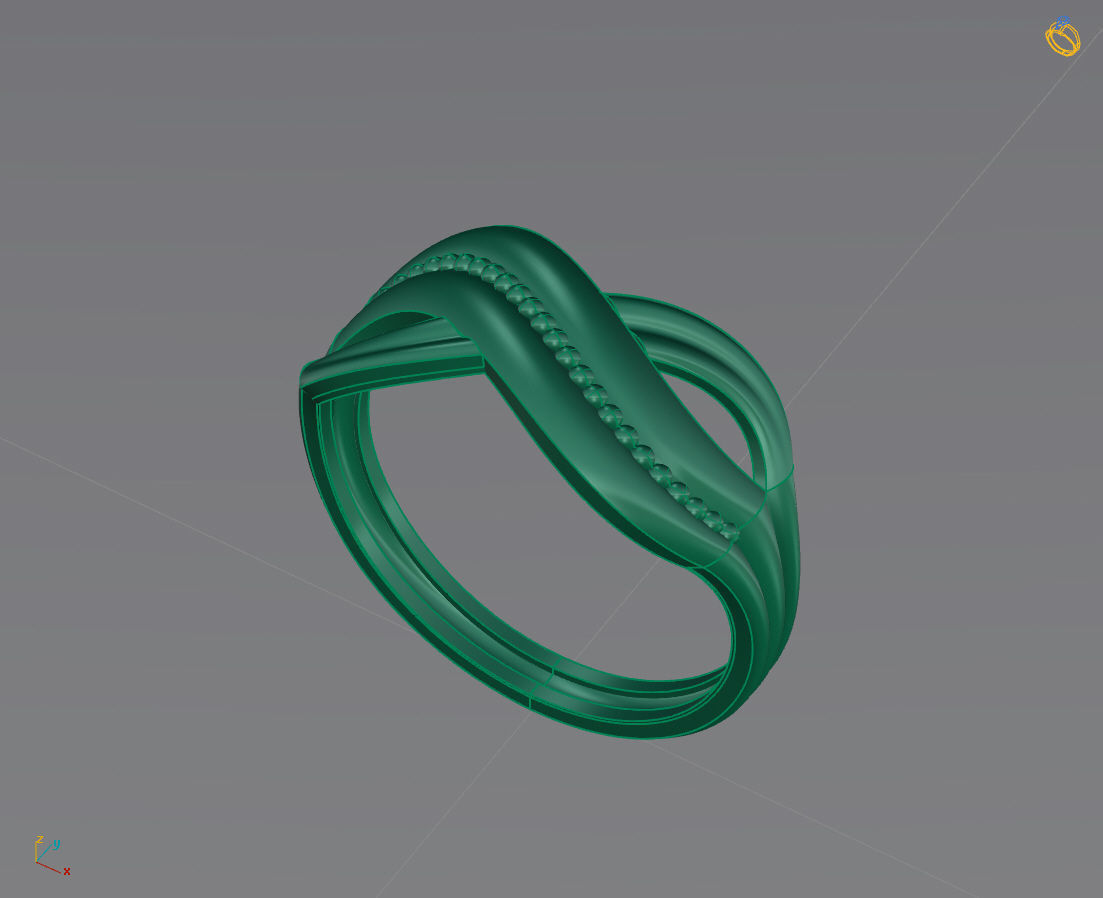 Women Plain Ring Ready STL 3DM Models Womens Rings 3D models 3D print model_1