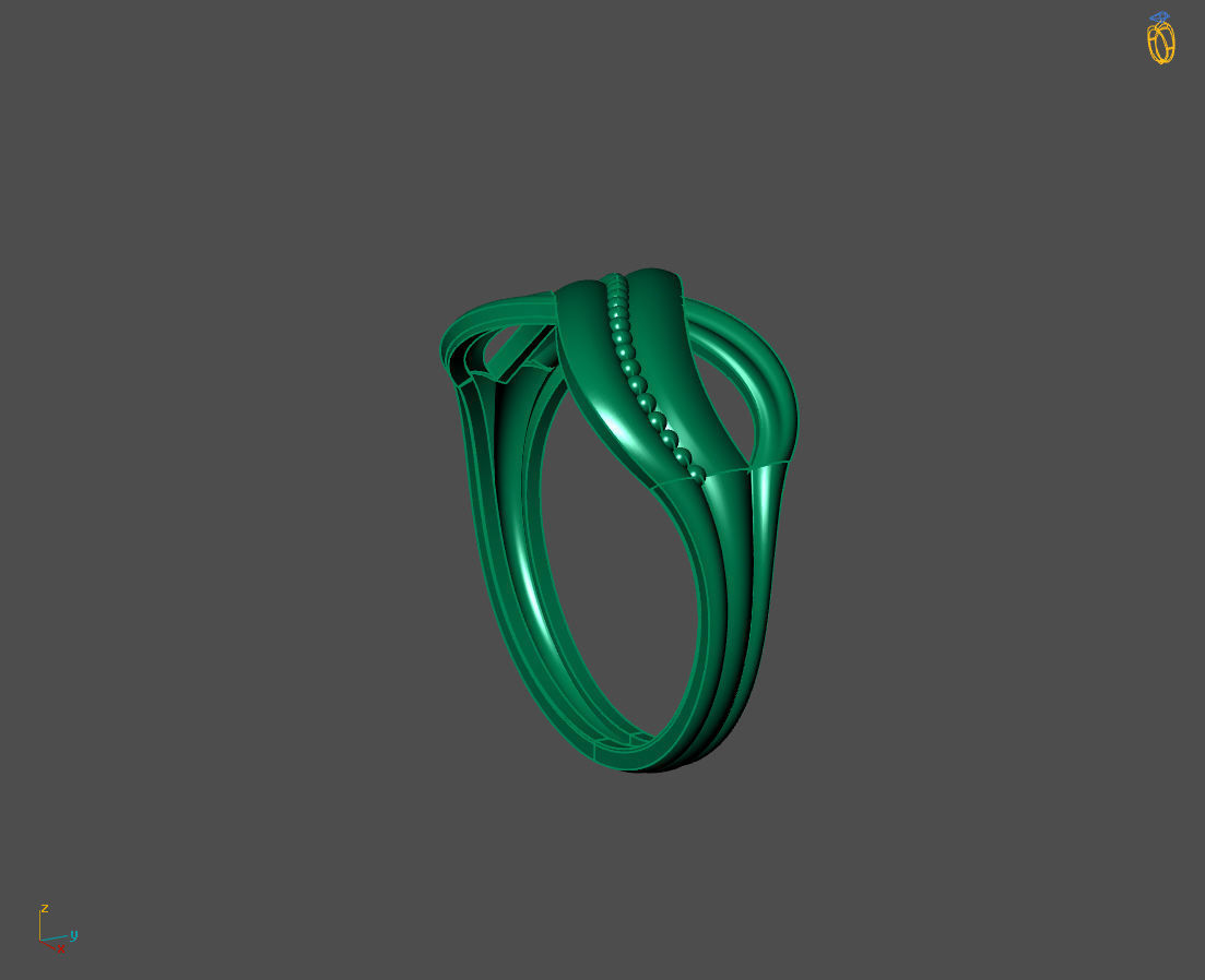 Women Plain Ring Ready STL 3DM Models Womens Rings 3D models 3D print model_3