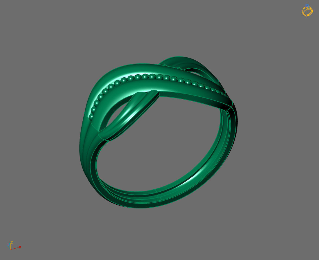 Women Plain Ring Ready STL 3DM Models Womens Rings 3D models 3D print model_2
