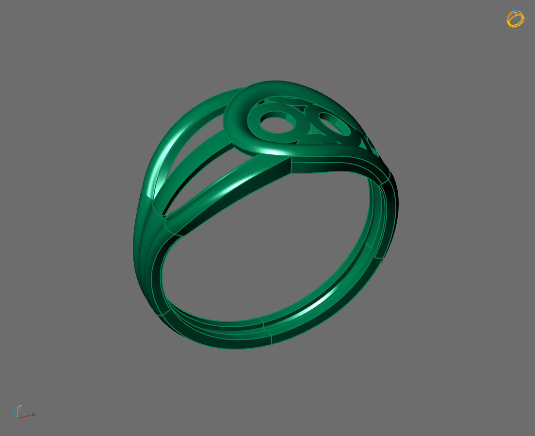 Women Plain Ring Ready STL 3DM Models Womens Rings 3D models 3D print model_2