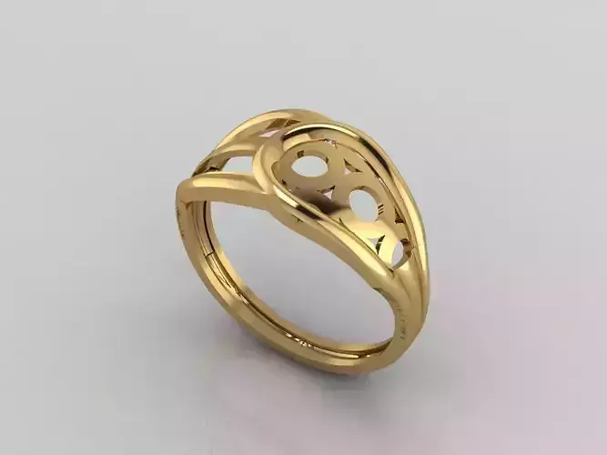 Women Plain Ring Ready STL 3DM Models Womens Rings 3D models 3D print model