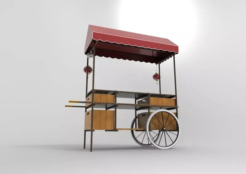 food cart 3D model