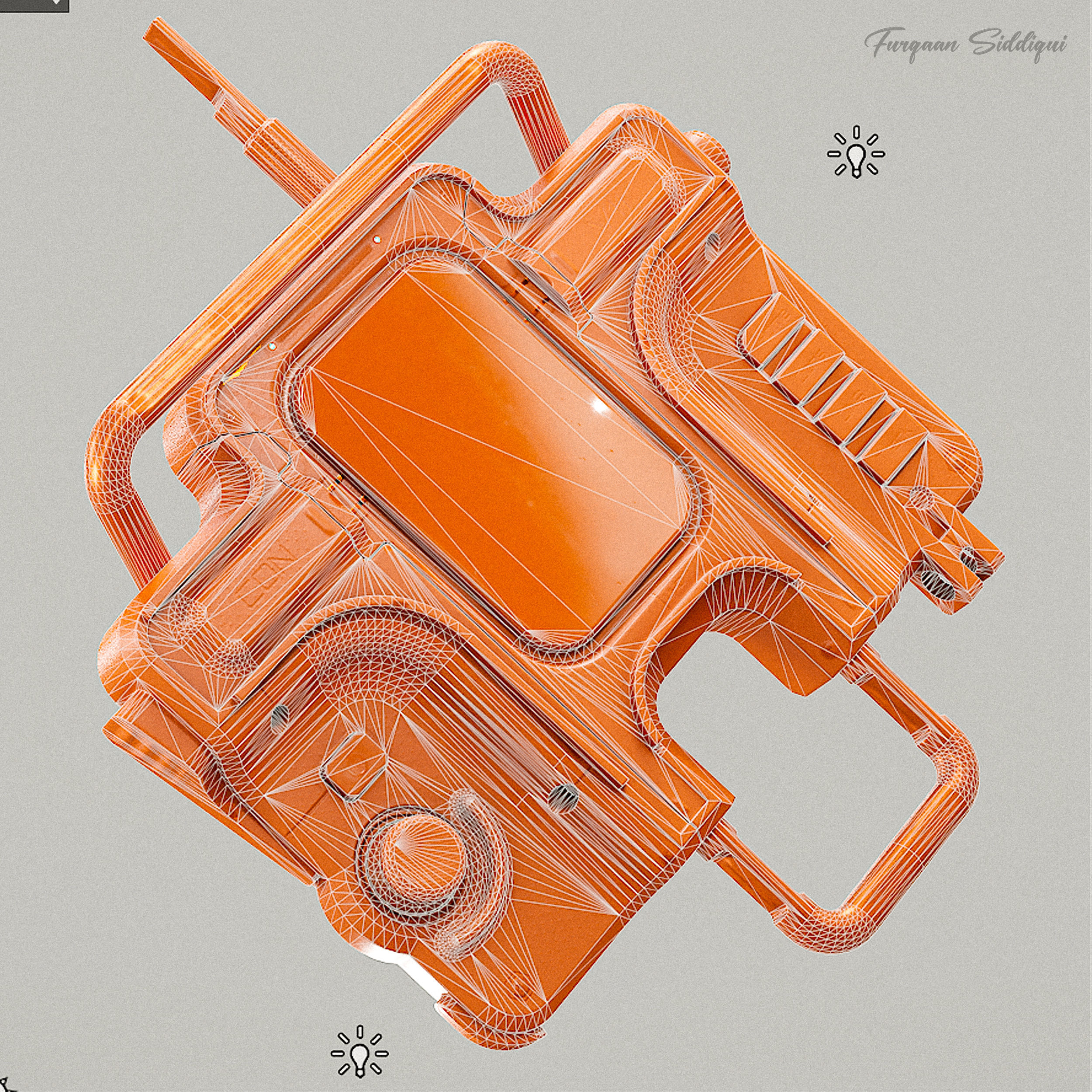 Sci-fi Controller V11 PBR Low-poly 3D model_14