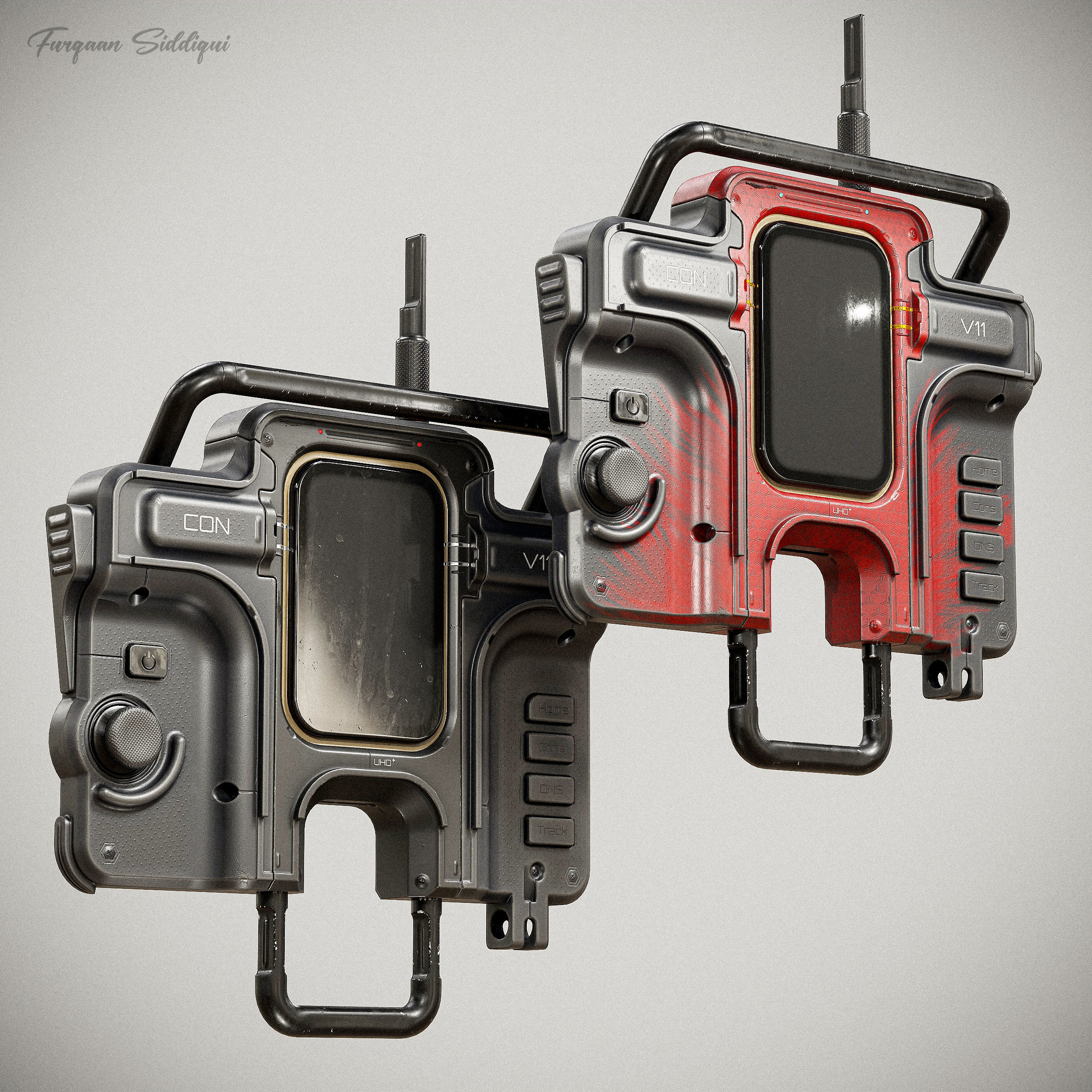 Sci-fi Controller V11 PBR Low-poly 3D model_18