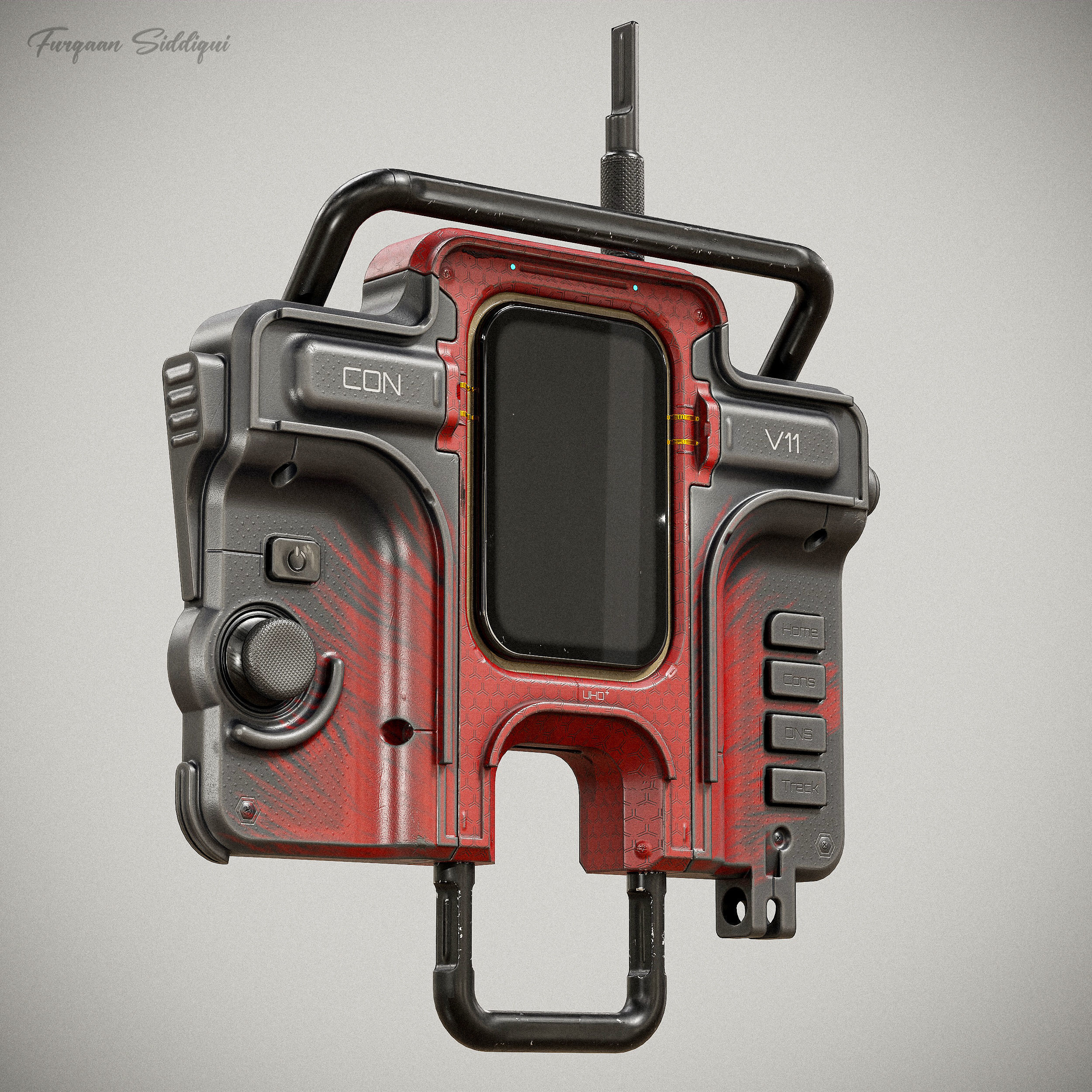 Sci-fi Controller V11 PBR Low-poly 3D model_19