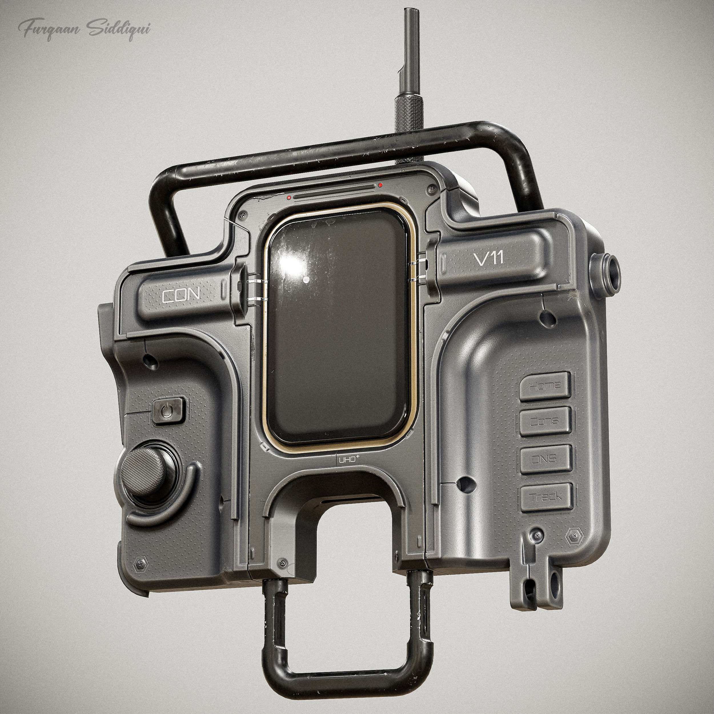 Sci-fi Controller V11 PBR Low-poly 3D model_15