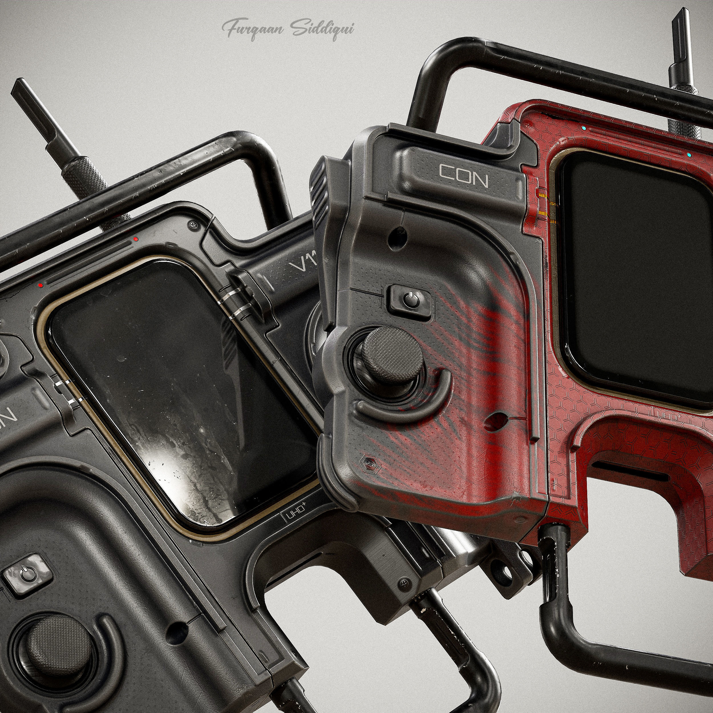 Sci-fi Controller V11 PBR Low-poly 3D model_11