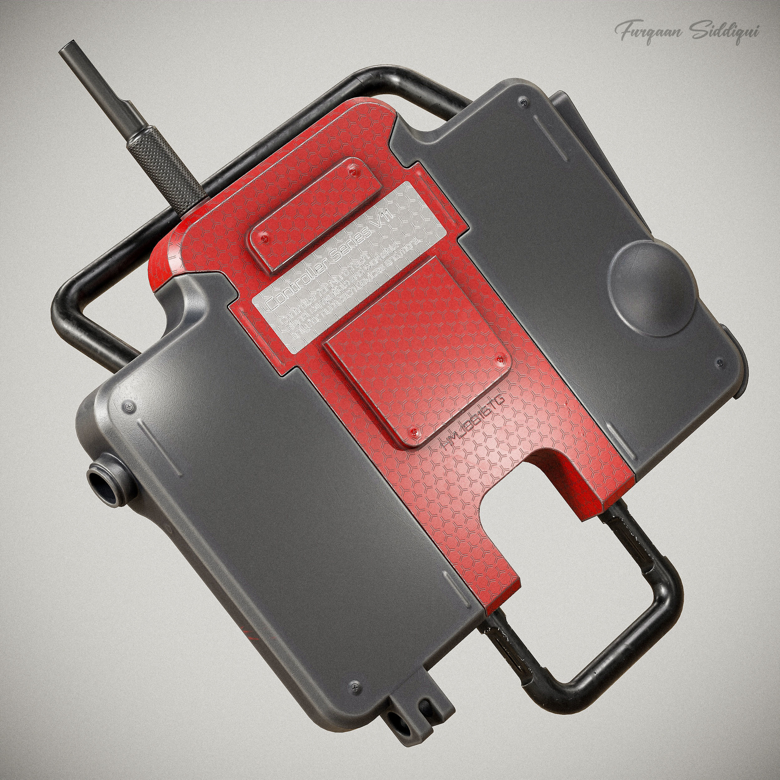 Sci-fi Controller V11 PBR Low-poly 3D model_12