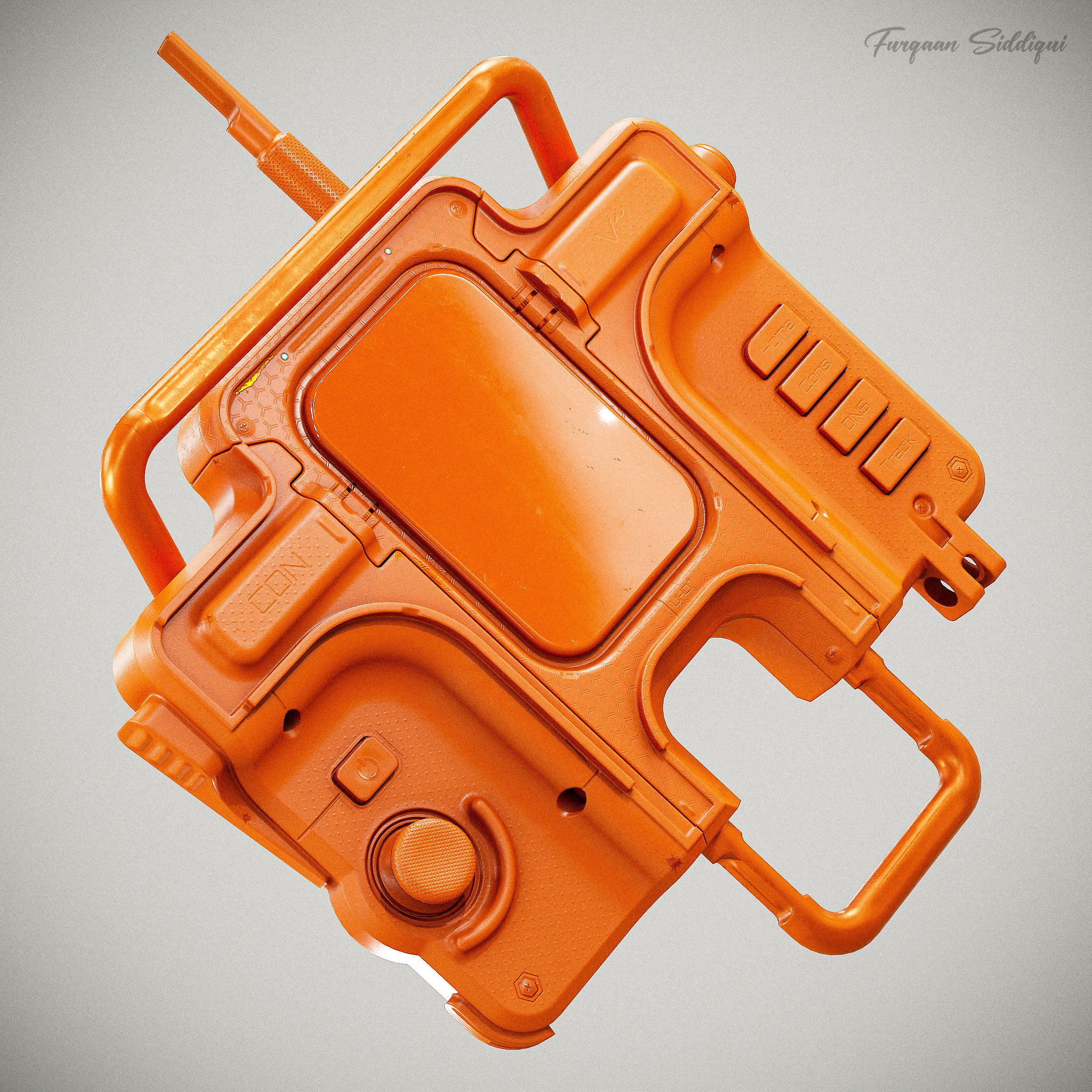 Sci-fi Controller V11 PBR Low-poly 3D model_13