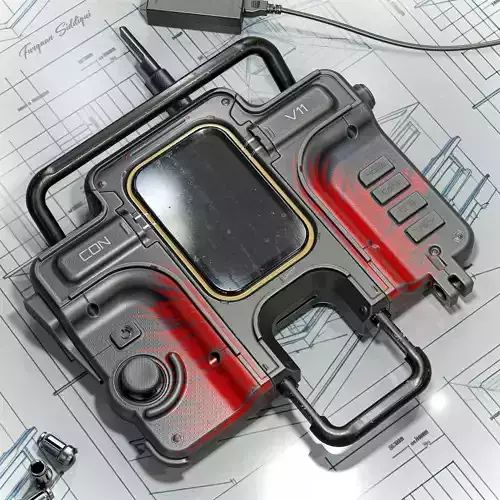 Sci-fi Controller V11 PBR Low-poly 3D model