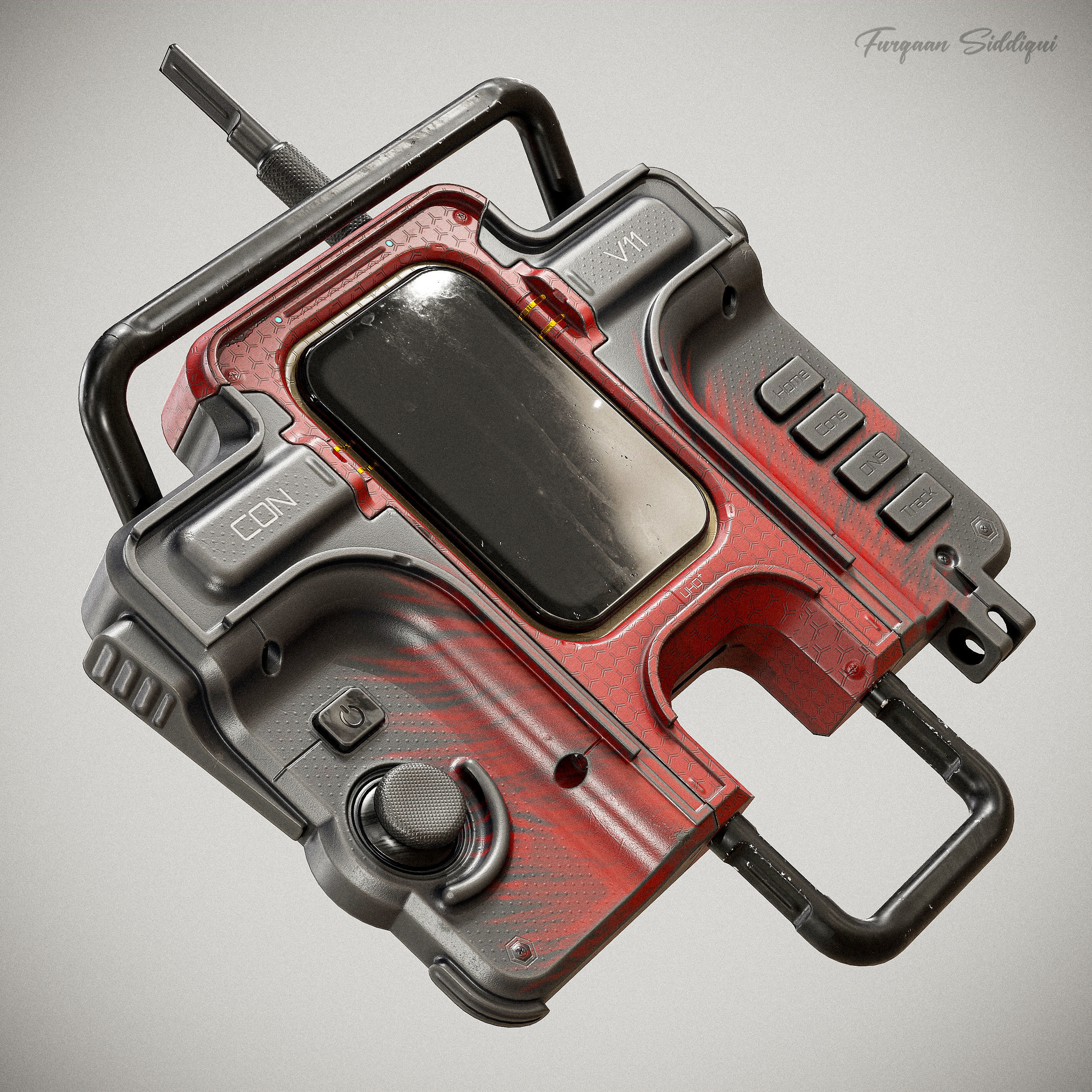 Sci-fi Controller V11 PBR Low-poly 3D model_20