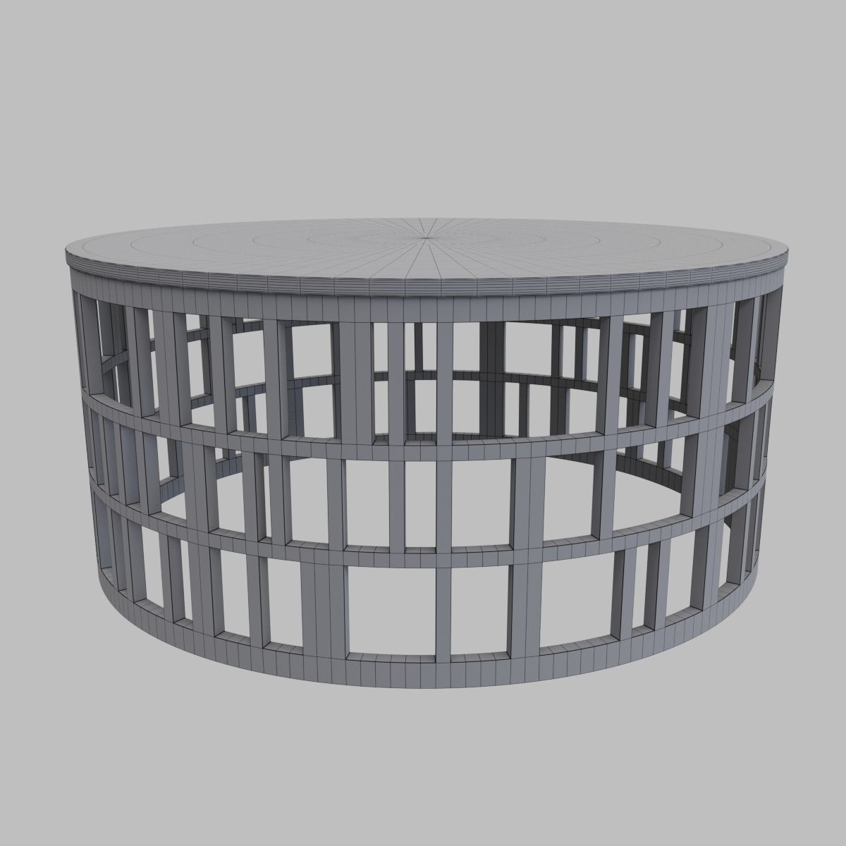 Coffee table   Sicis 2018 KORO 120 3D model_1