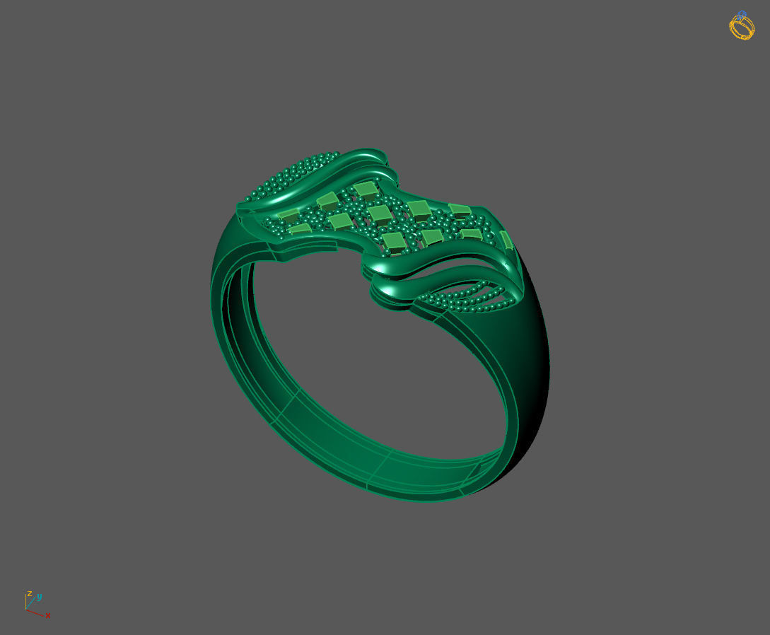 Women Plain Ring Ready STL 3DM Models Womens Rings 3D models 3D print model_2