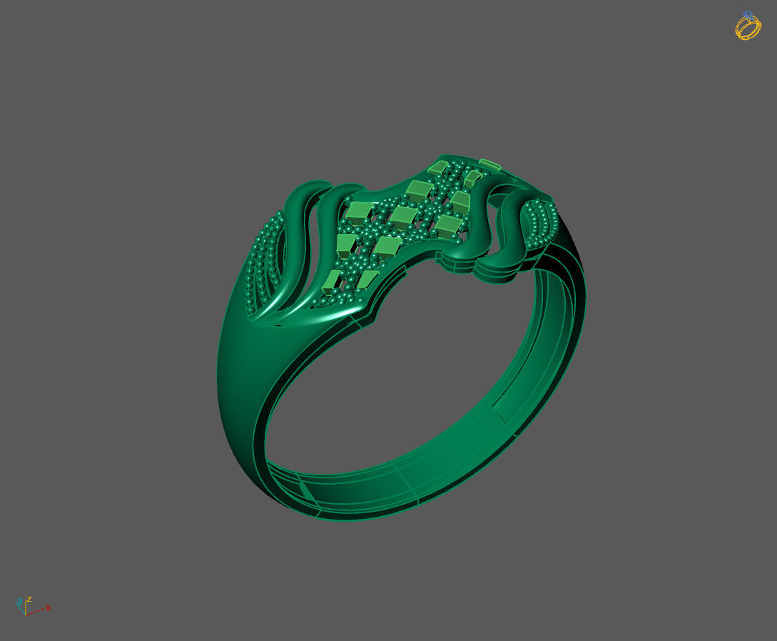 Women Plain Ring Ready STL 3DM Models Womens Rings 3D models 3D print model_1