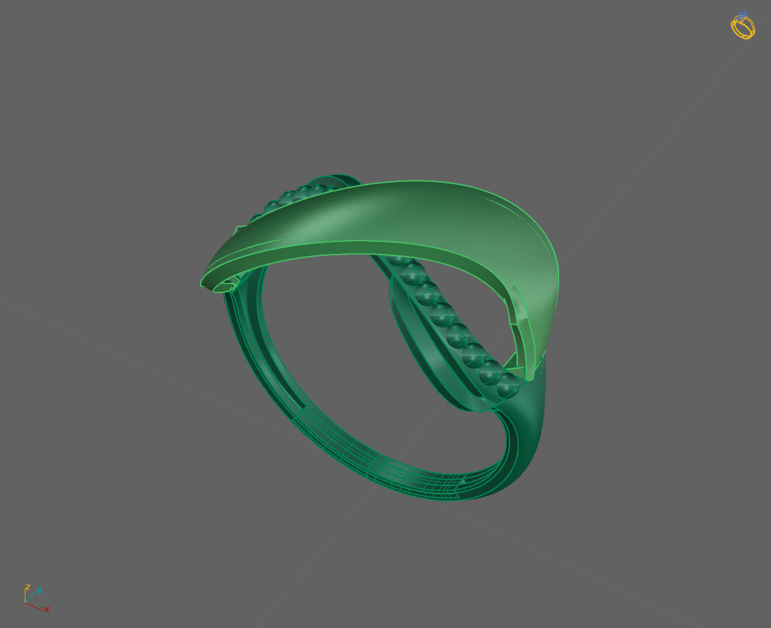Women Plain Ring Ready STL 3DM Models Womens Rings 3D models 3D print model_1