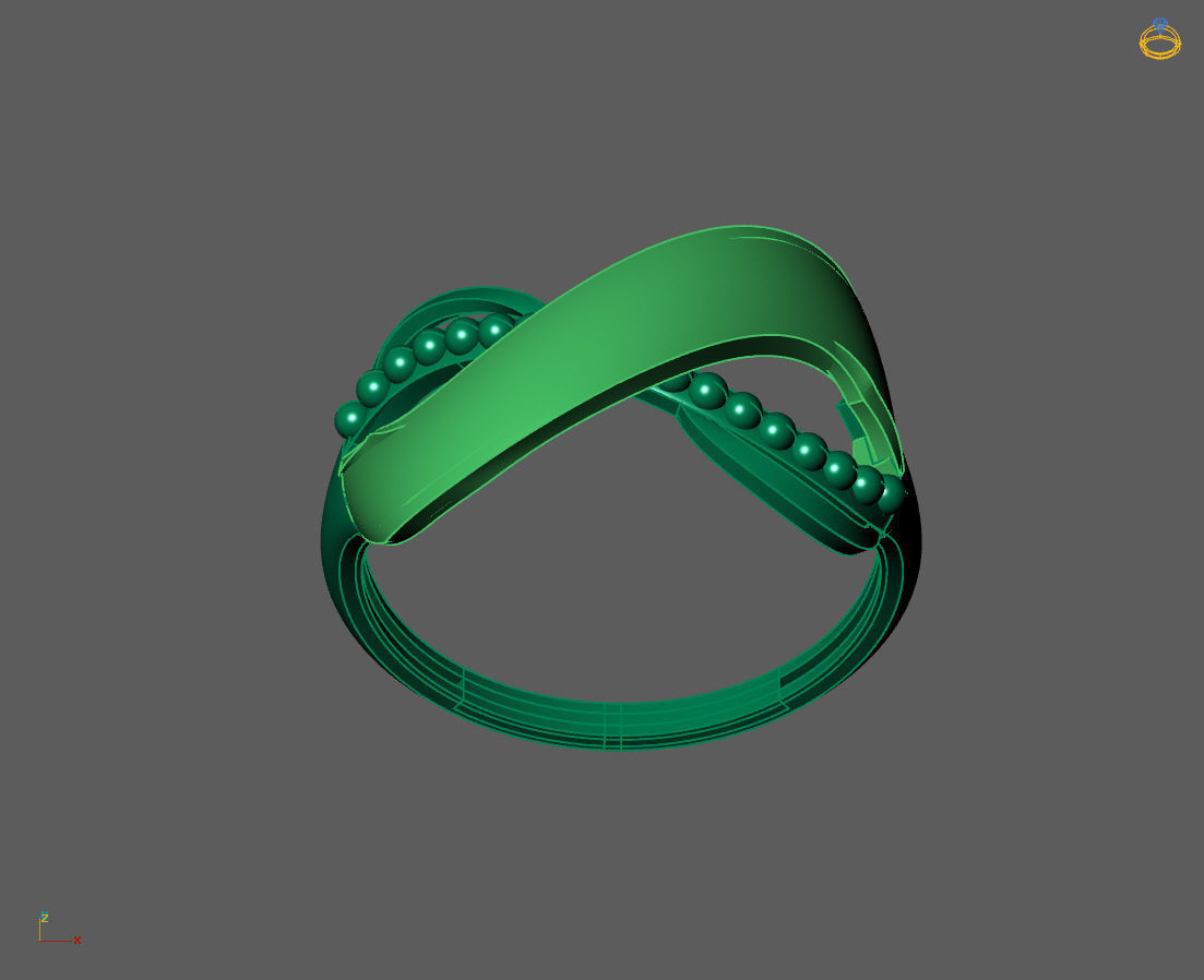 Women Plain Ring Ready STL 3DM Models Womens Rings 3D models 3D print model_4