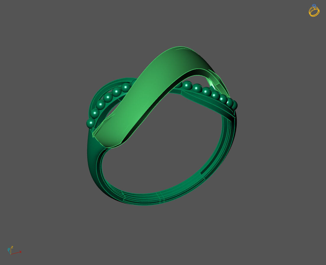 Women Plain Ring Ready STL 3DM Models Womens Rings 3D models 3D print model_2