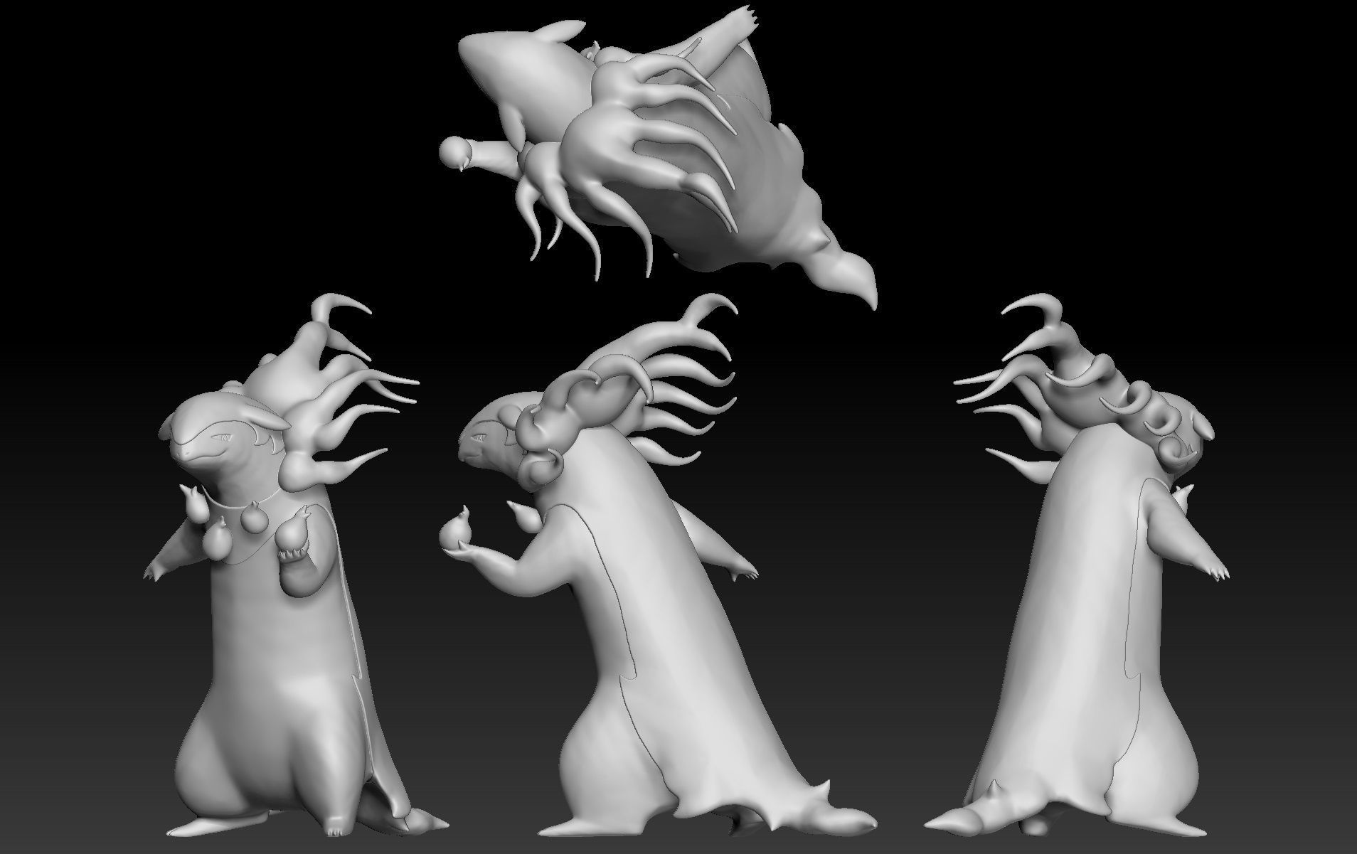 Pokemon Hisuian Typhlosion 3D print model_1