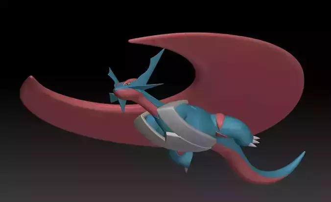 Pokemon Salamence Mega Evolution 3D print model