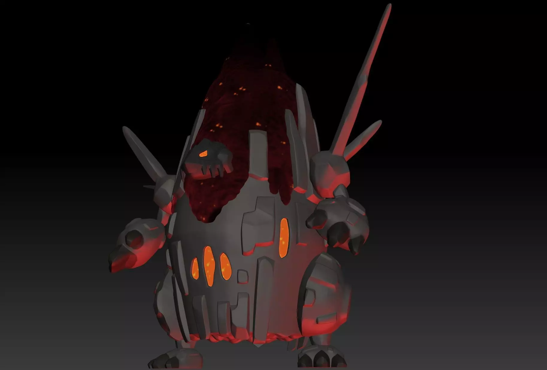 Pokemon Gigantamax Coalossal 3D print model