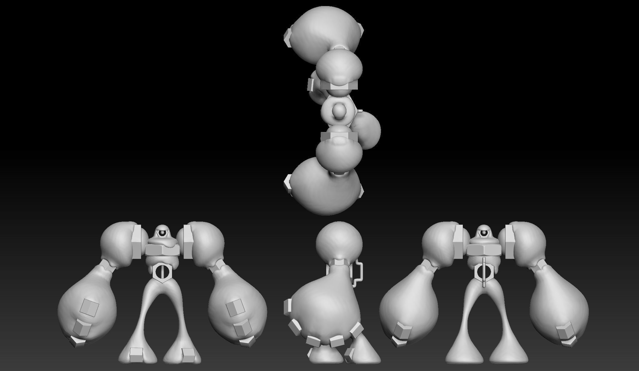 Pokemon Gigantamax Melmetal 3D print model_1