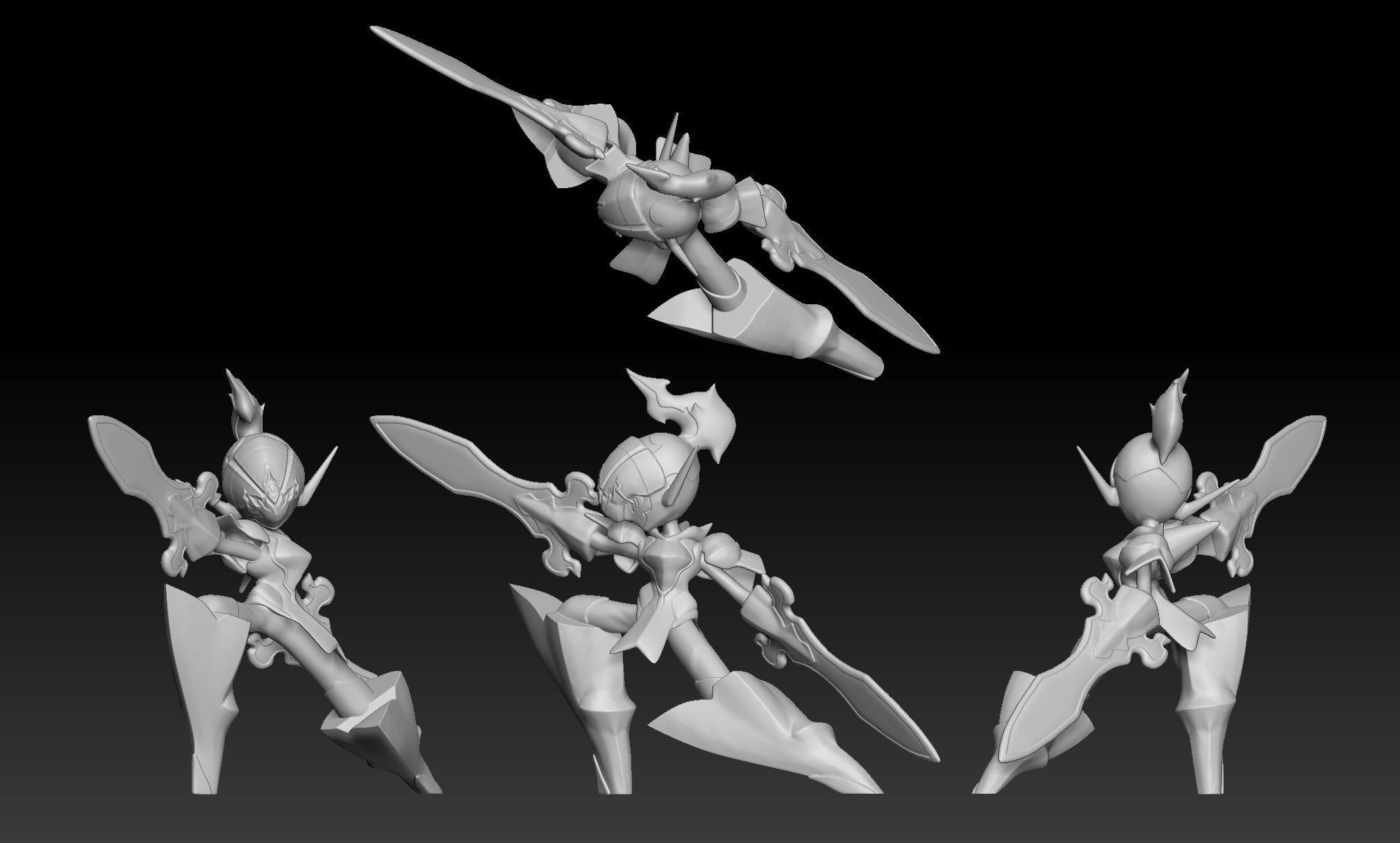 Pokemon Charcadet Armarouge Ceruledge 3D print model_3