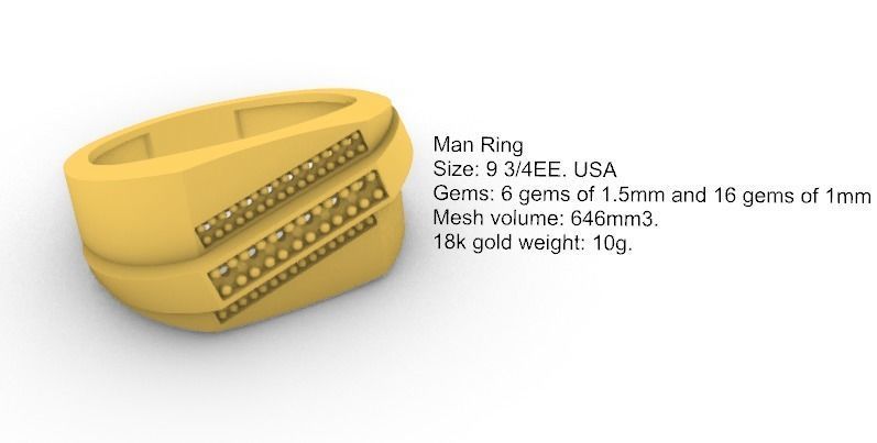 Man Ring SM 3D print model_1